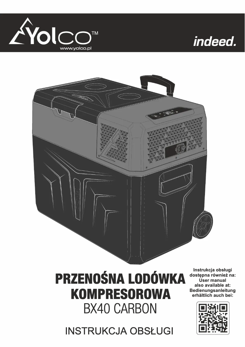 Page 1 de la notice Manuel utilisateur Yolco BX40