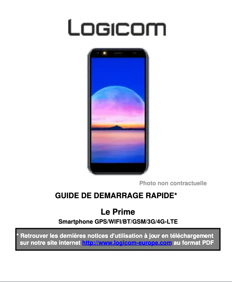 Image de la première page du manuel de l'appareil Le Prime
