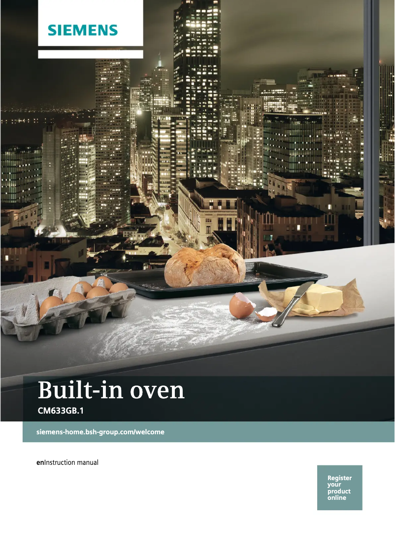 Page n°1 - Manuel d'utilisation et d'entretien Siemens CM633GBS1S