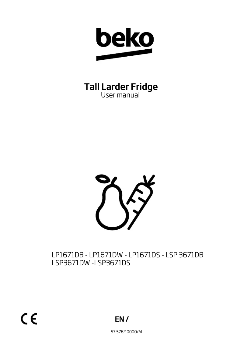 Page 1 de la notice Manuel utilisateur Beko LSP3671DW