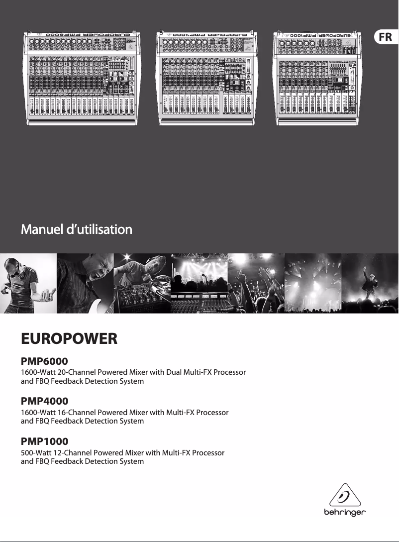 Page n°1 - Manuel utilisateur Behringer Europower PMP6000