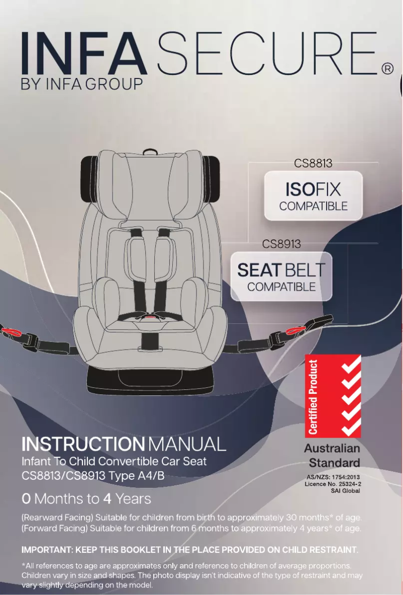 Image de la première page du manuel de l'appareil Velocity Caprice ISOFix