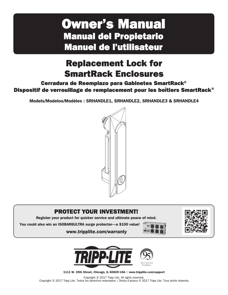 Page n°1 - Manuel utilisateur Tripp Lite SRHANDLE4