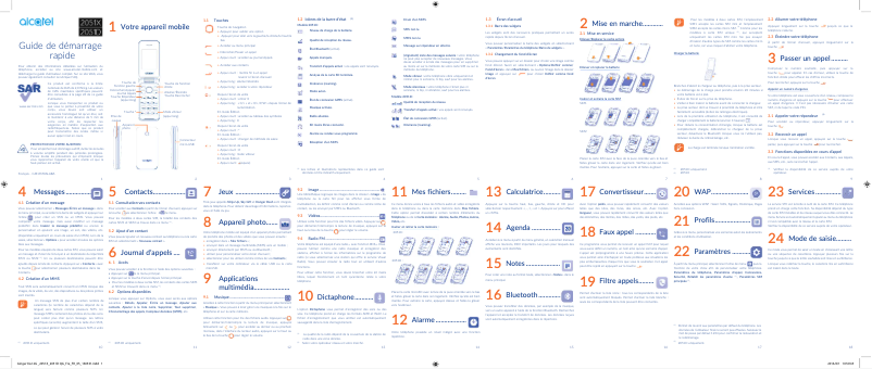 Page n°1 - Manuel utilisateur Alcatel One Touch 2051X