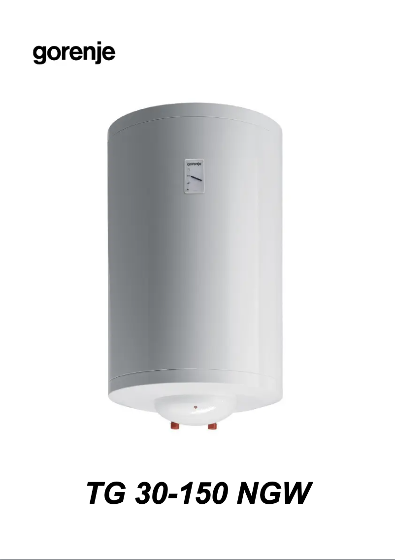 Page n°1 - Manuel utilisateur Gorenje TG 51