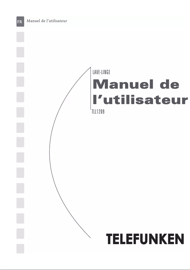 Page n°1 - Manuel utilisateur Telefunken TLL1209