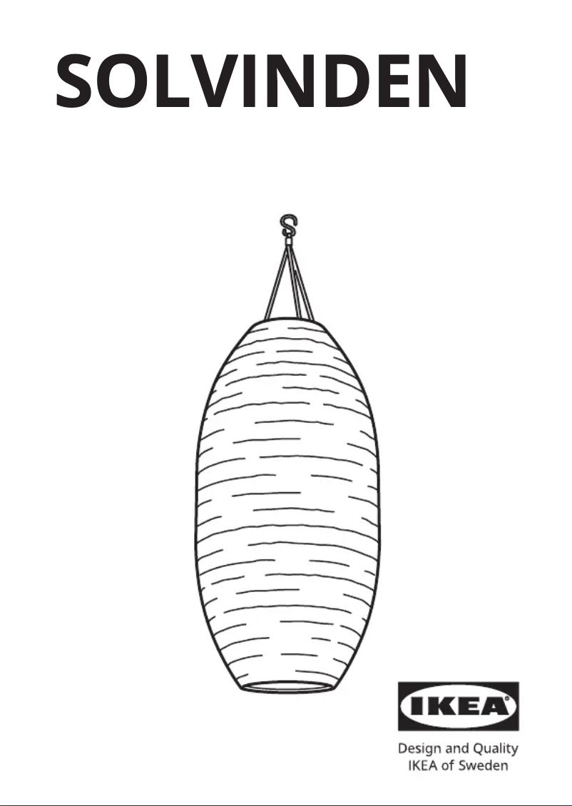 Imagen de la primera página del manual del dispositivo SOLVINDEN 405.144.94