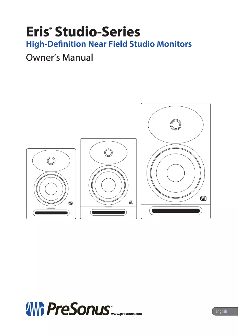 Image de la première page du manuel de l'appareil Eris Studio 8