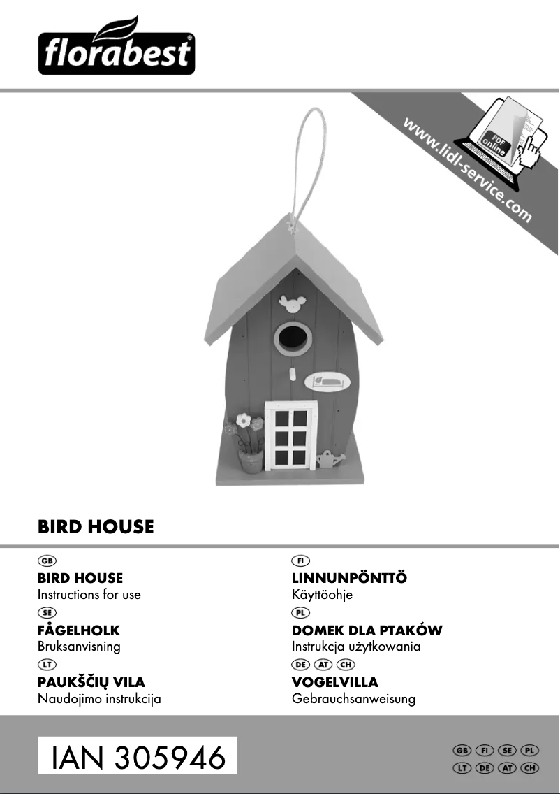 Page n°1 - Manuel utilisateur Florabest IAN 305946