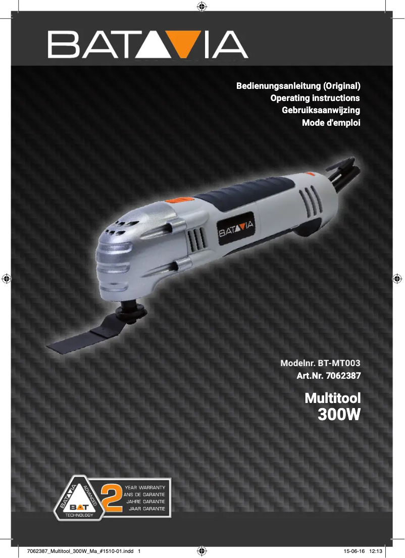Imagen de la primera página del manual del dispositivo BT-MT003