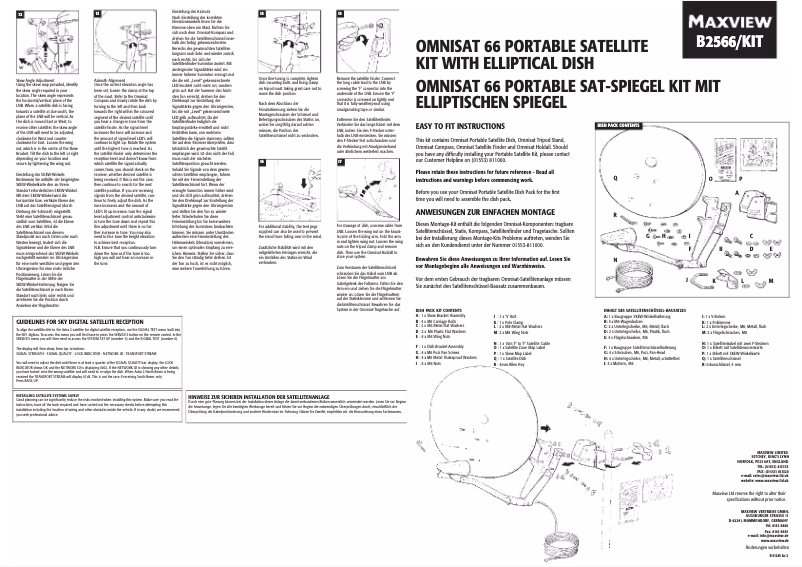 Page 1 de la notice Manuel utilisateur Maxview Omnisat 66 B2566
