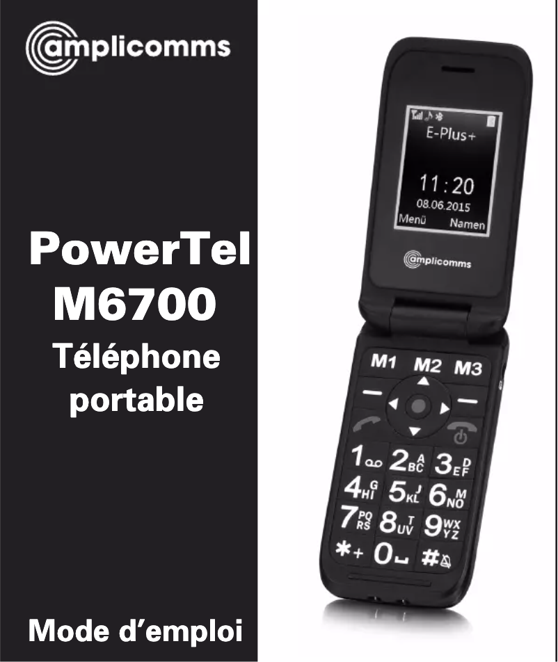 Page 1 de la notice Manuel utilisateur Amplicomms PowerTel M6700L
