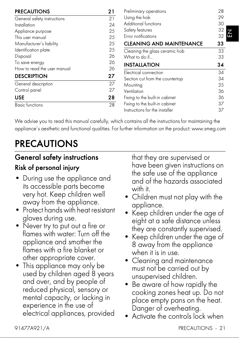 Image de la première page du manuel de l'appareil SI4742D