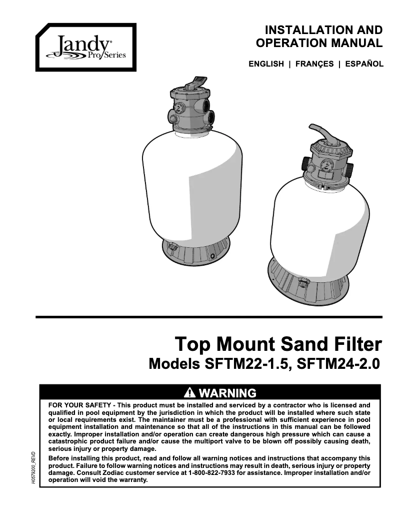 Página 1 del manual Manual de usuario JANDY SFTM24-2.0