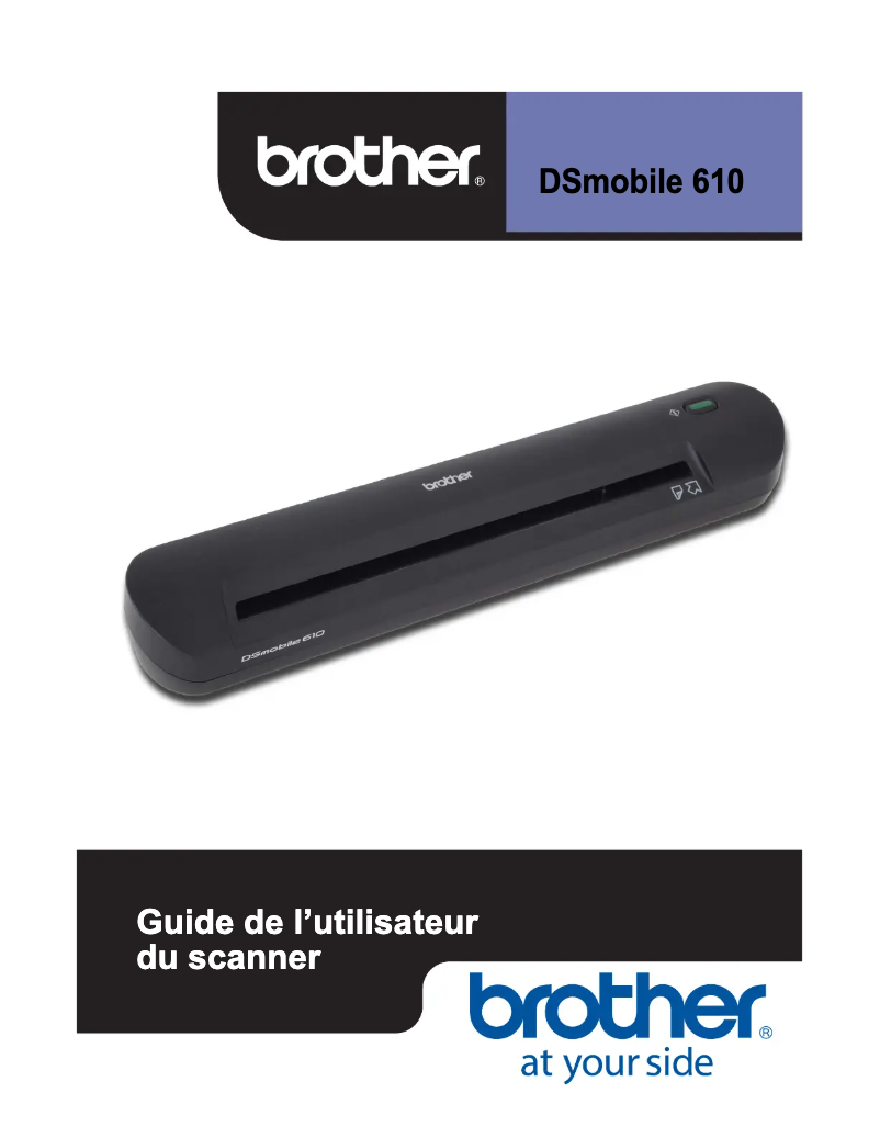 Page n°1 - Manuel utilisateur Brother DS-610