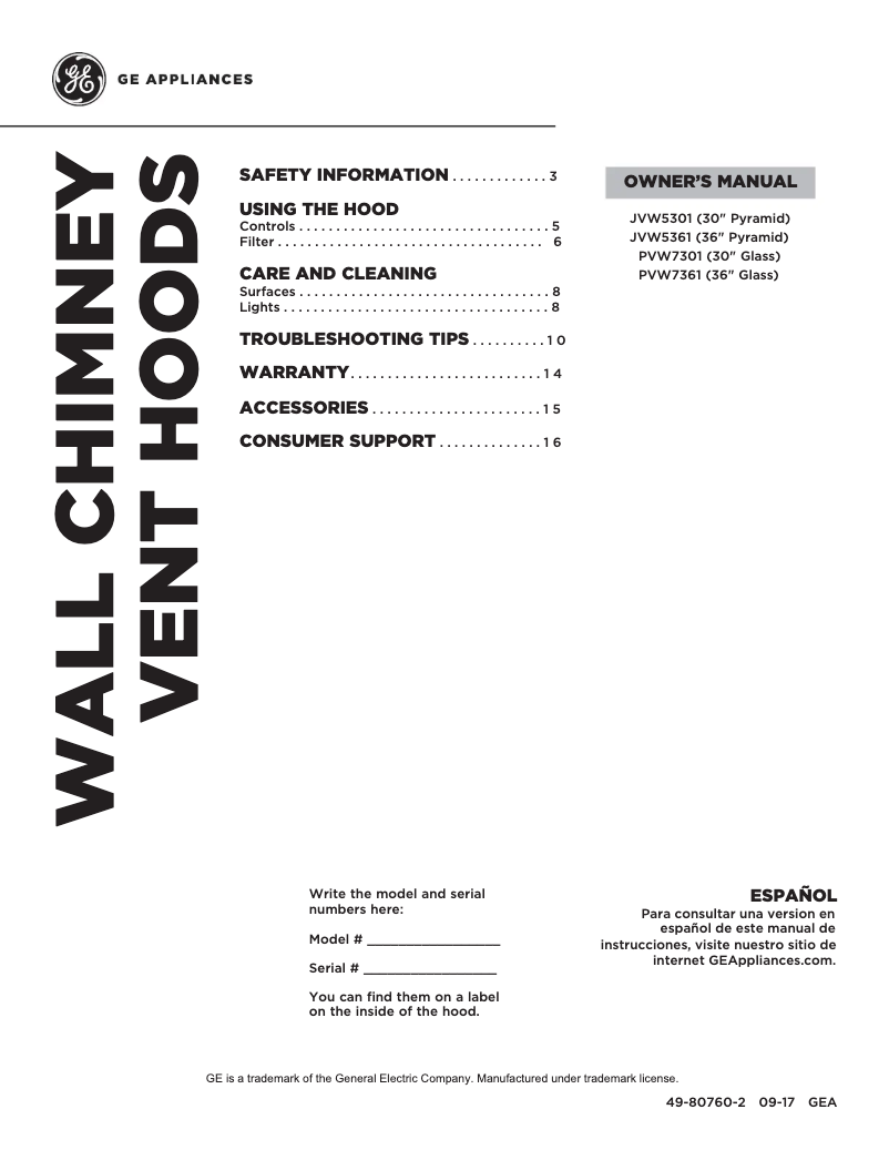 Page 1 de la notice Manuel d'utilisation et d'entretien GE Profile PVW7301SJSS