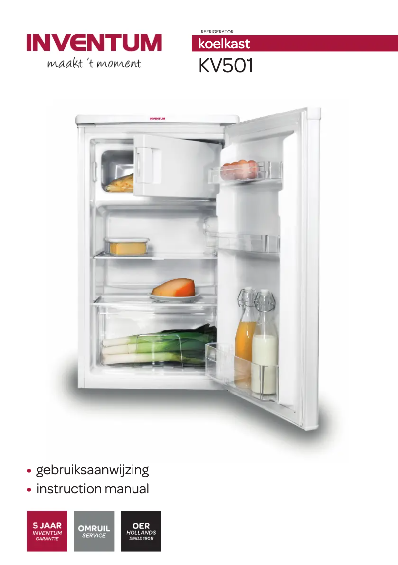 Image de la première page du manuel de l'appareil KV501