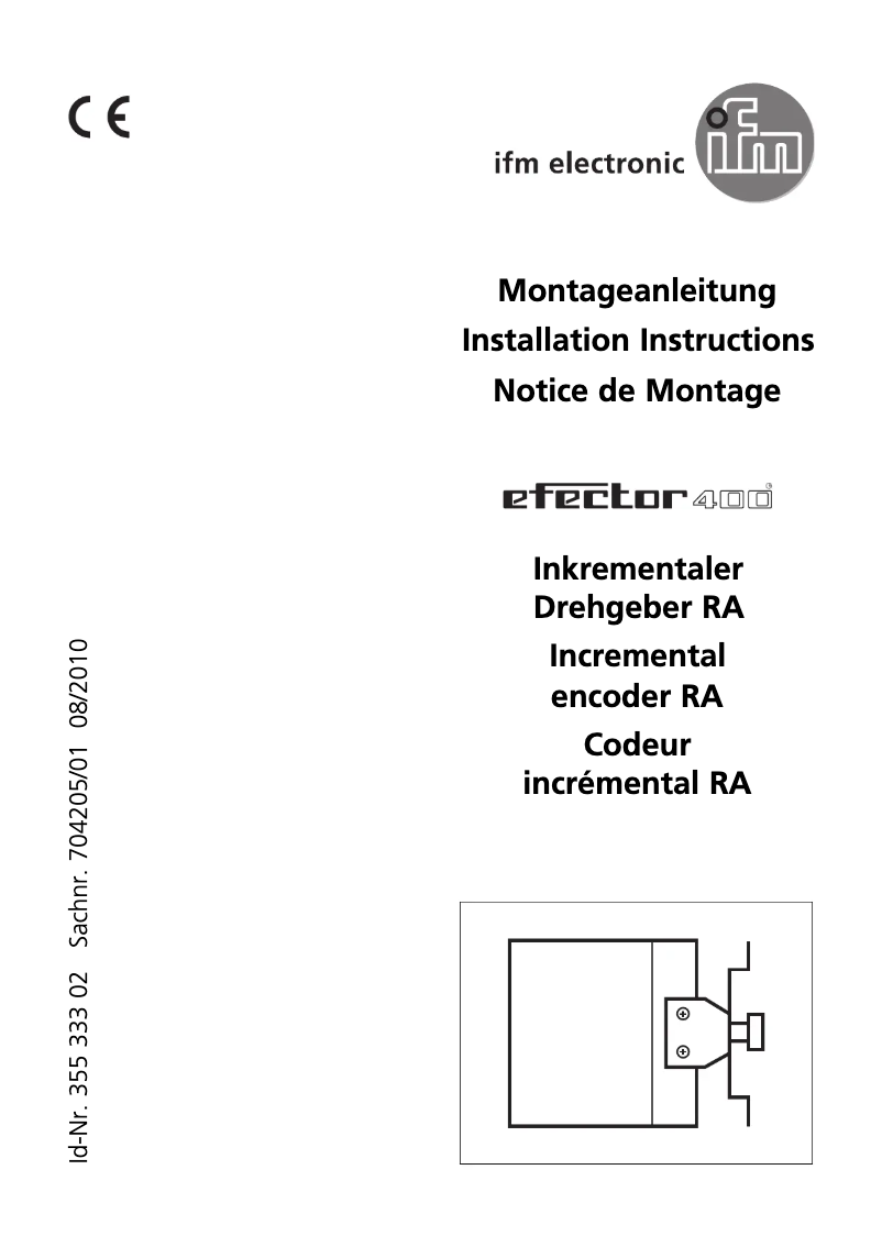 Page n°1 - Manuel utilisateur IFM RA1051