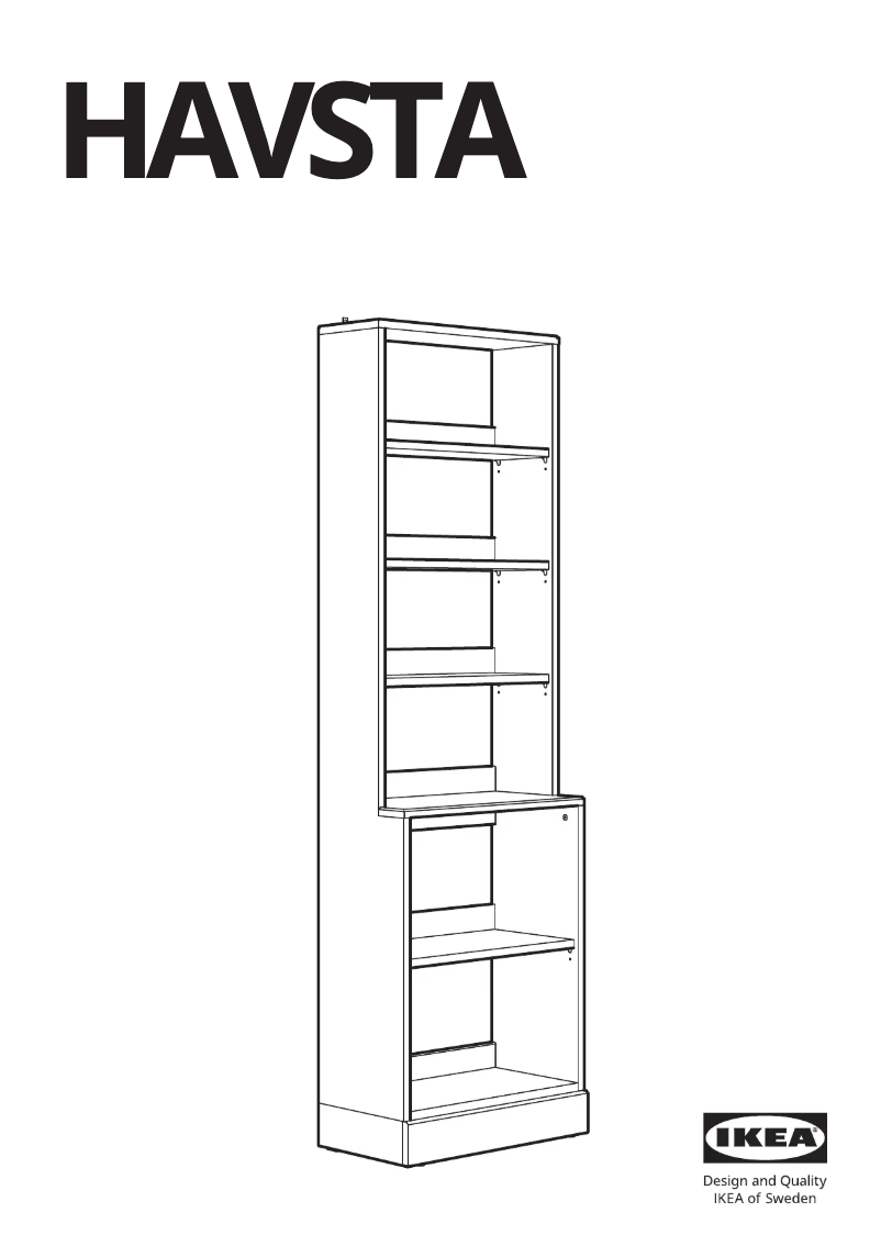 Page 1 de la notice Manuel utilisateur Ikea HAVSTA 003.886.33