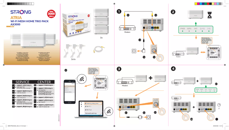 Page n°1 - Manuel utilisateur Strong Atria AX3000