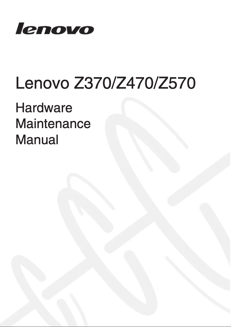Page 1 de la notice Manuel utilisateur Lenovo IdeaPad Z370