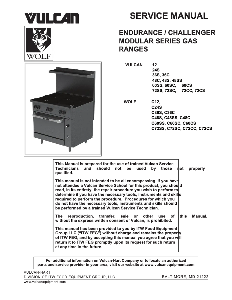 Page n°1 - Manuel utilisateur Vulcan 48C-4B24GT