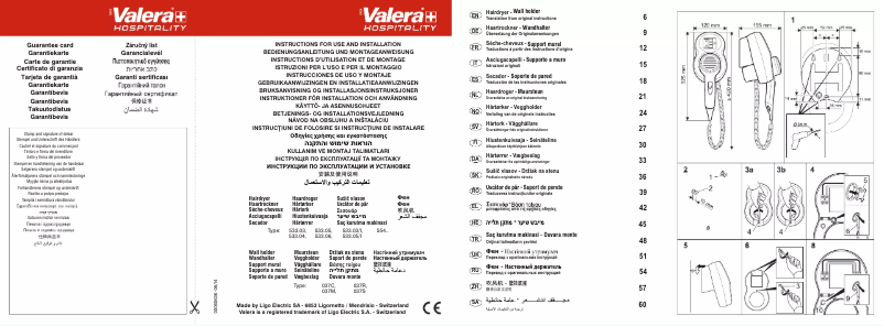 Page n°1 - Manuel utilisateur Valera Premium 1600 Shaver