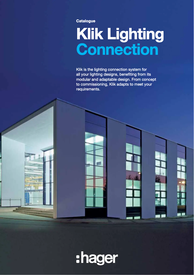 Page n°1 - Manuel utilisateur Hager K7J5M075W