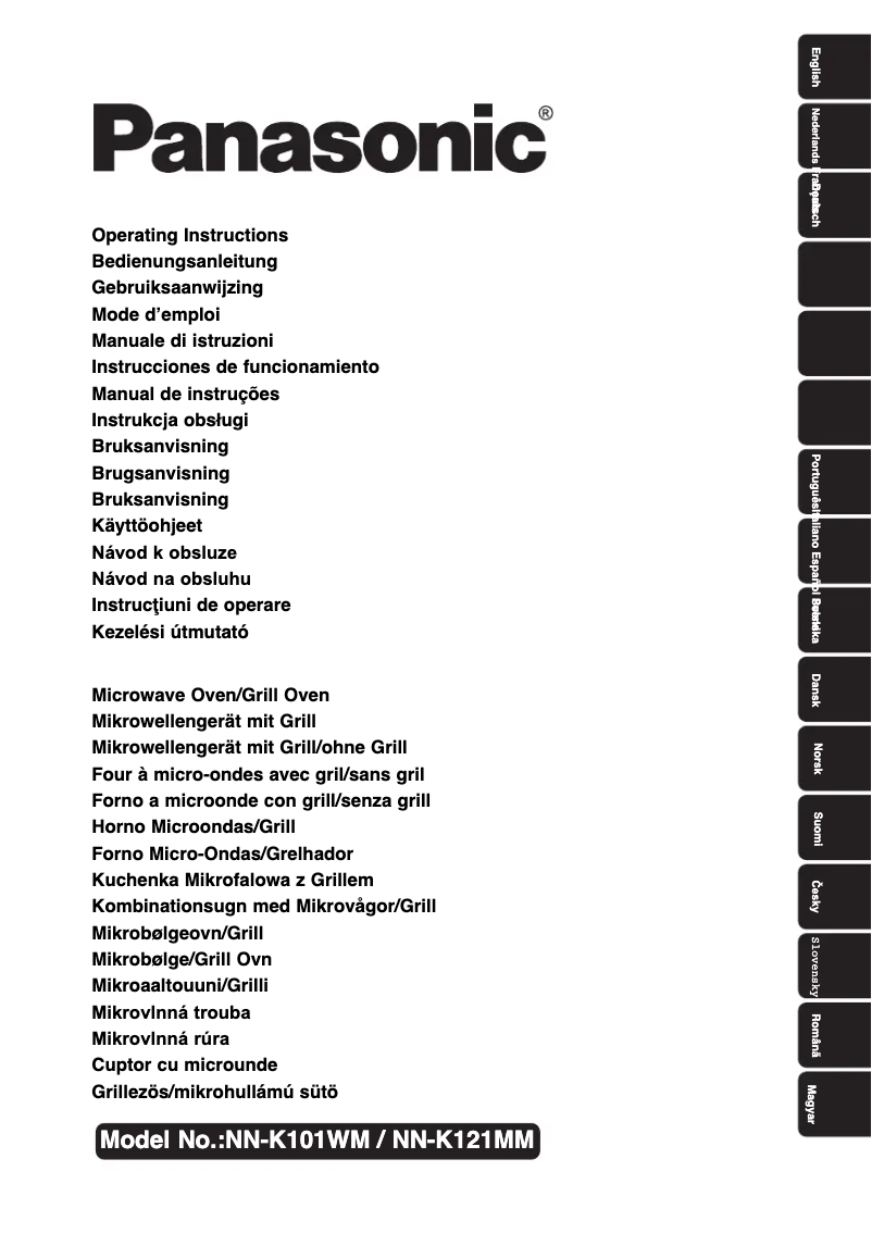 Image de la première page du manuel de l'appareil NN-K101W
