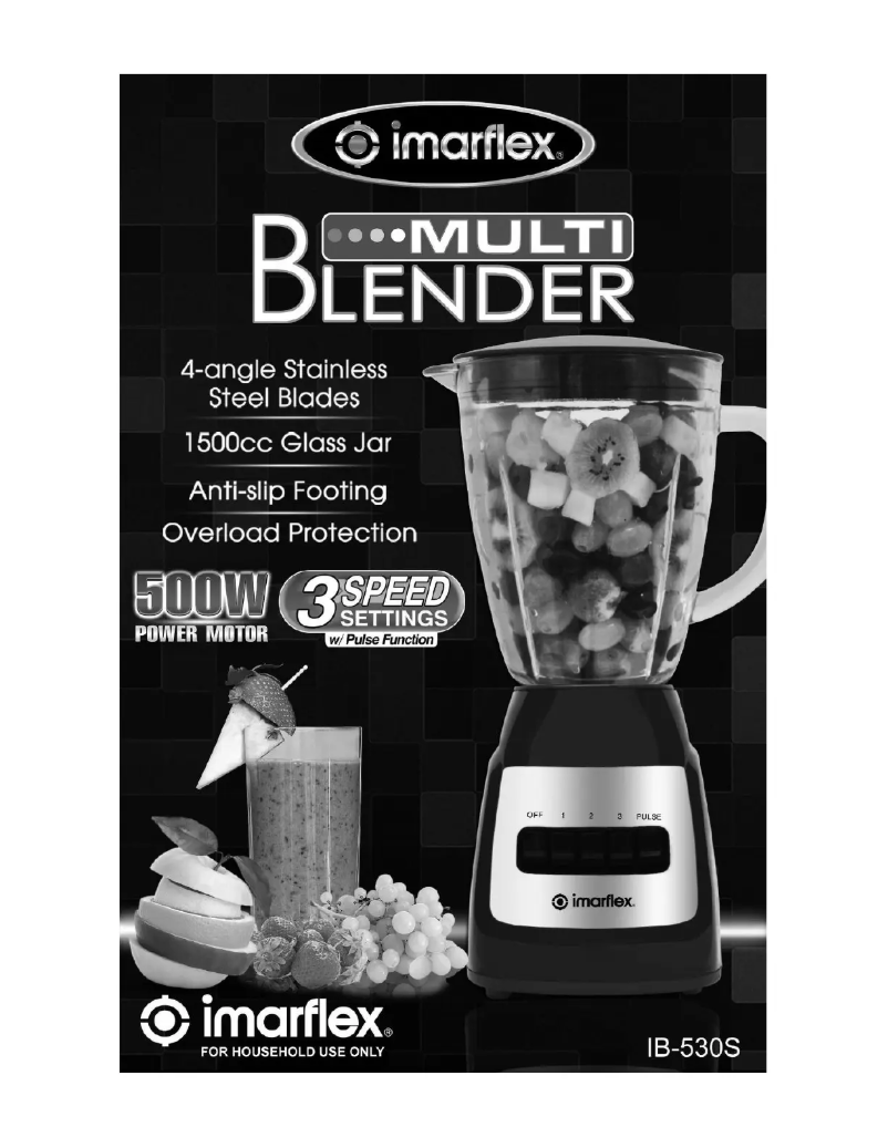 Page 1 de la notice Manuel utilisateur Imarflex IB-530S