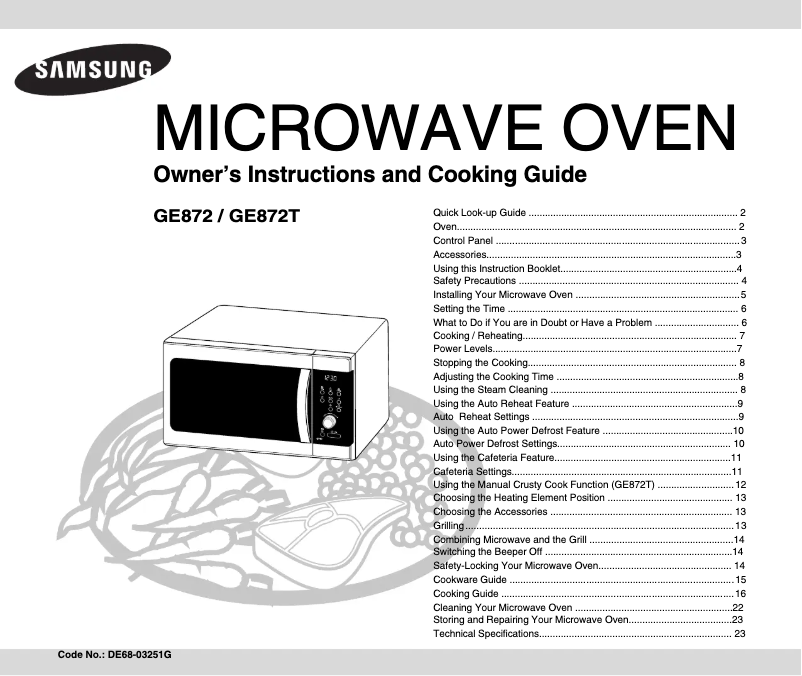Imagen de la primera página del manual del dispositivo GE872