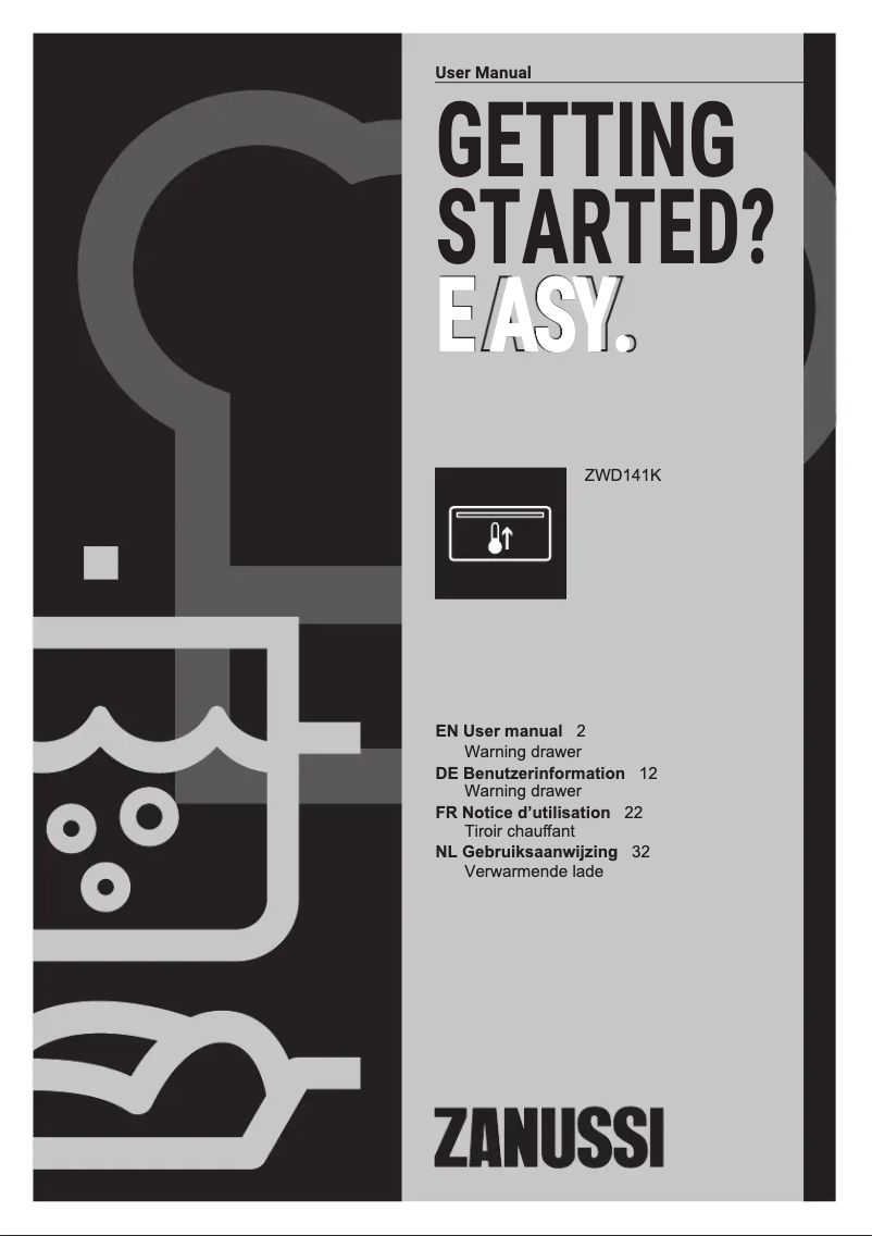 Page n°1 - Manuel utilisateur Zanussi ZWD141K