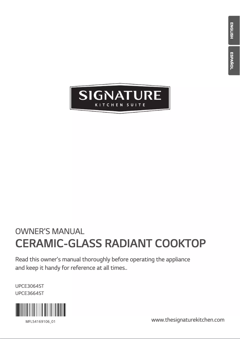 Page n°1 - Manuel utilisateur Signature UPCE3064ST