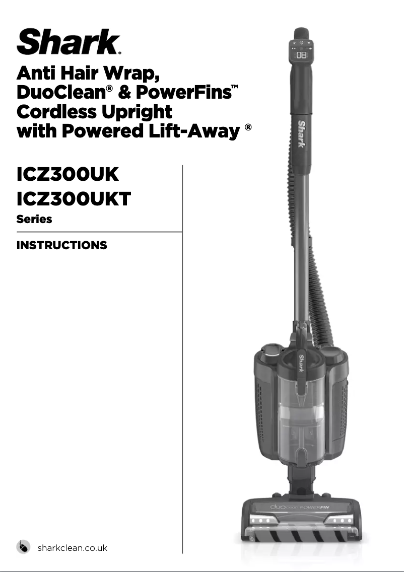 Image de la première page du manuel de l'appareil DuoClean PowerFins ICZ300UK