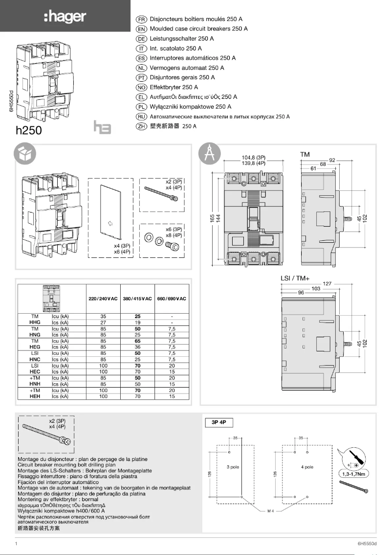 Page n°1 - Manuel utilisateur Hager HEC126H