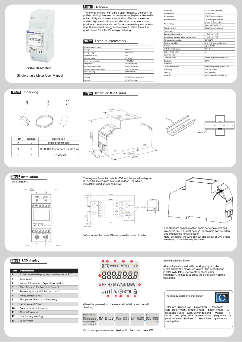 Image de la première page du manuel de l'appareil TPM