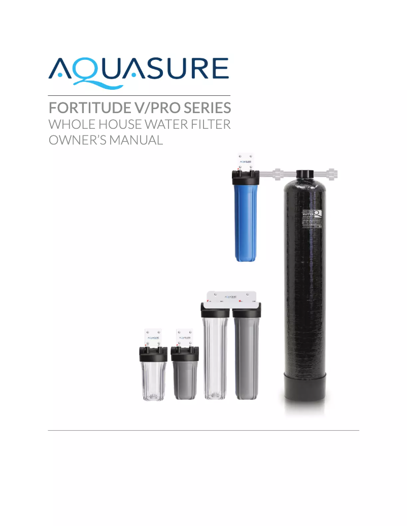 Page 1 de la notice Manuel utilisateur Aquasure AS-F110SCP