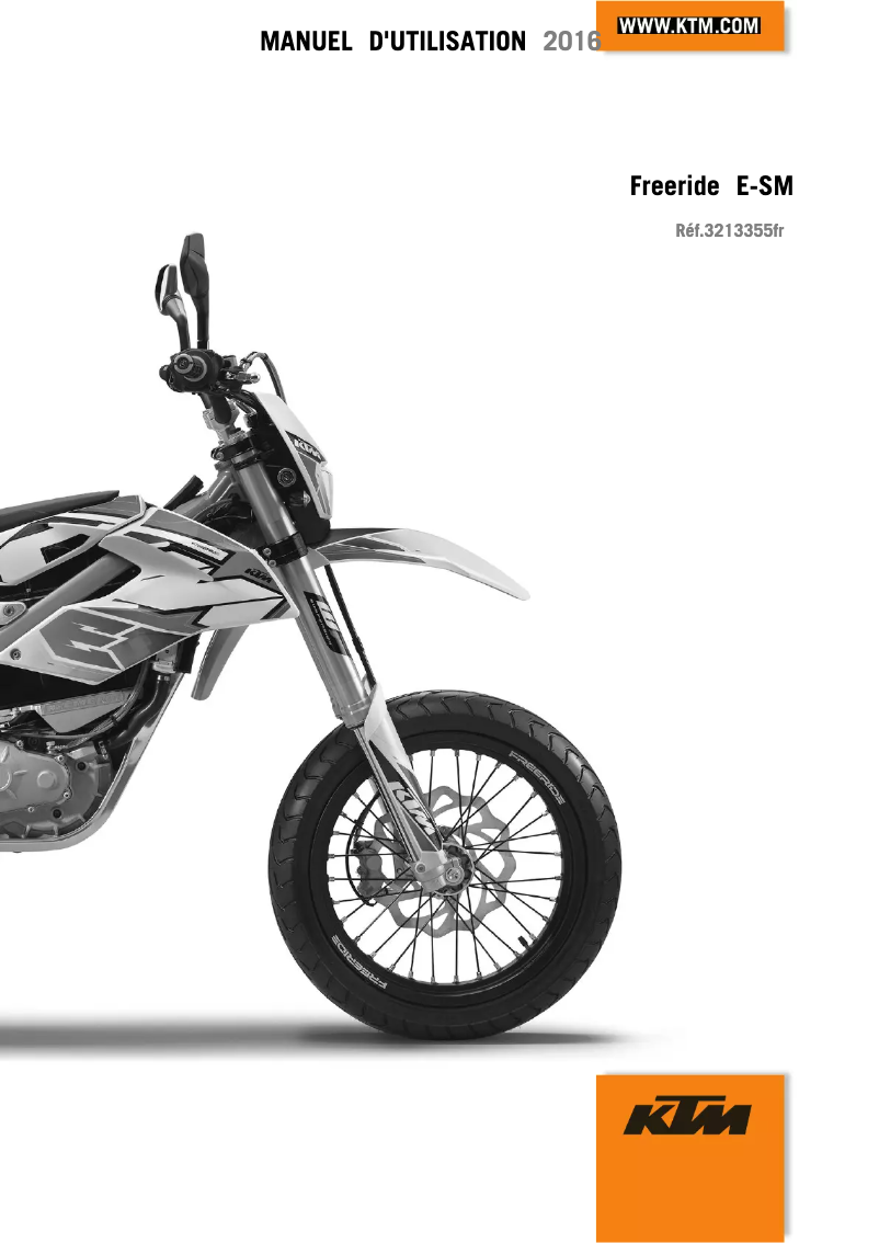 Page 1 de la notice Manuel utilisateur KTM Freeride E-SM (2016)