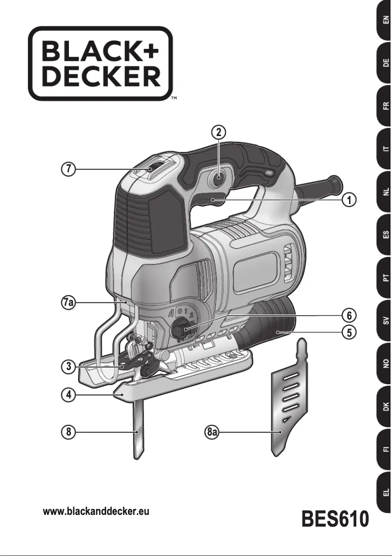 Page 1 de la notice Manuel utilisateur Black & Decker BES610