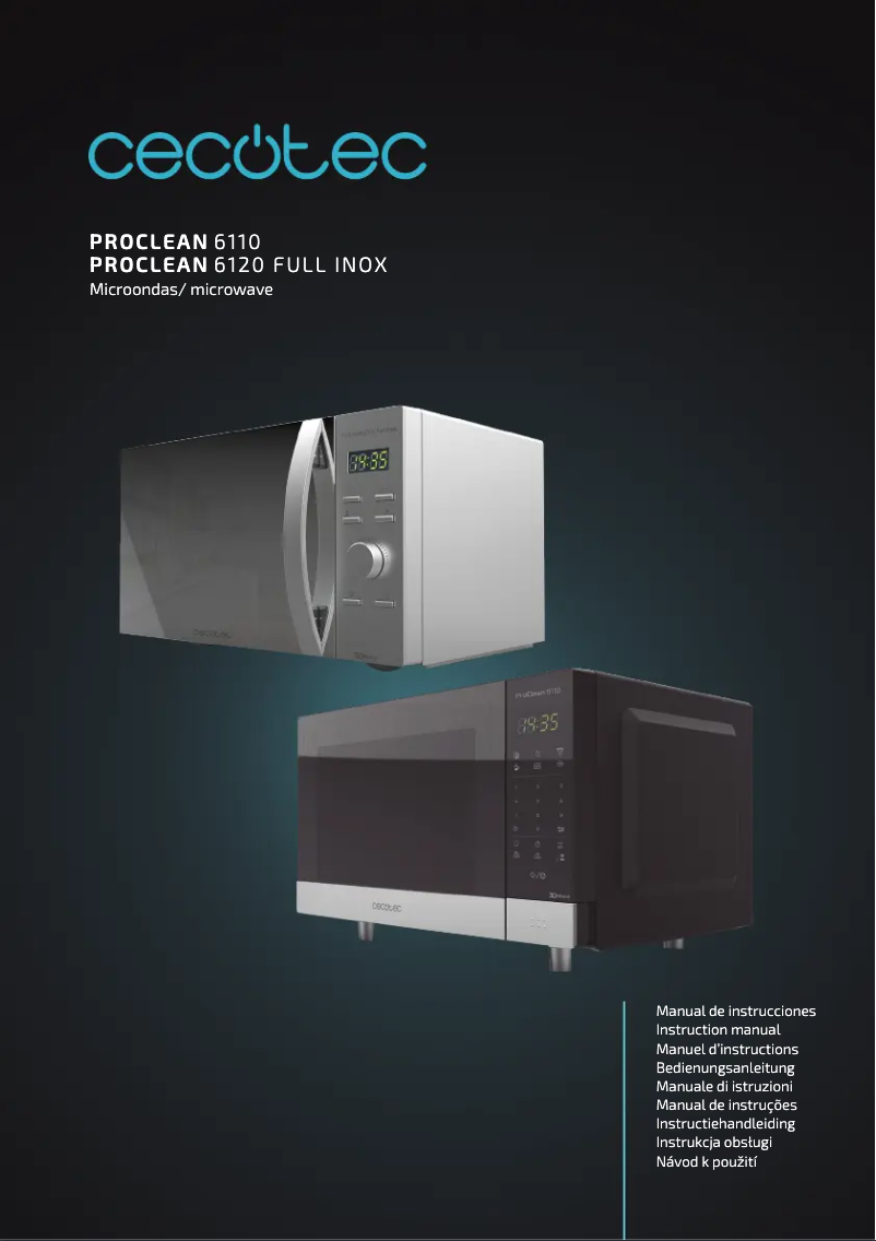Imagen de la primera página del manual del dispositivo ProClean 6110