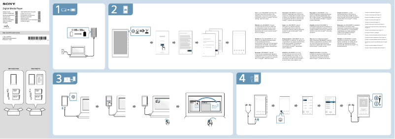 Página 1 del manual Guía de instalación Sony Walkman NW-A100TPS