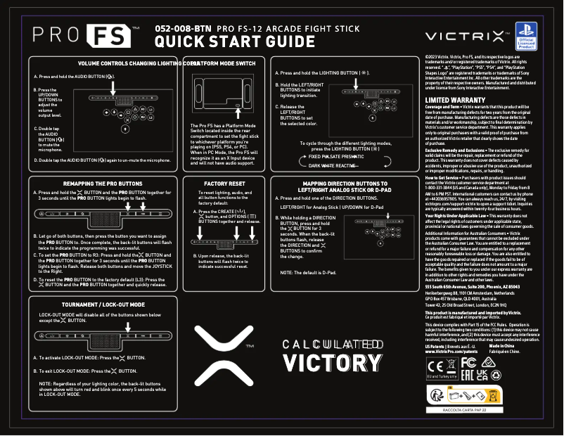 Image de la première page du manuel de l'appareil Pro FS-12