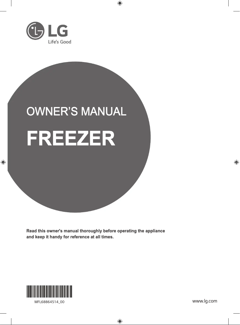 Image de la première page du manuel de l'appareil GR-B404ELNZ