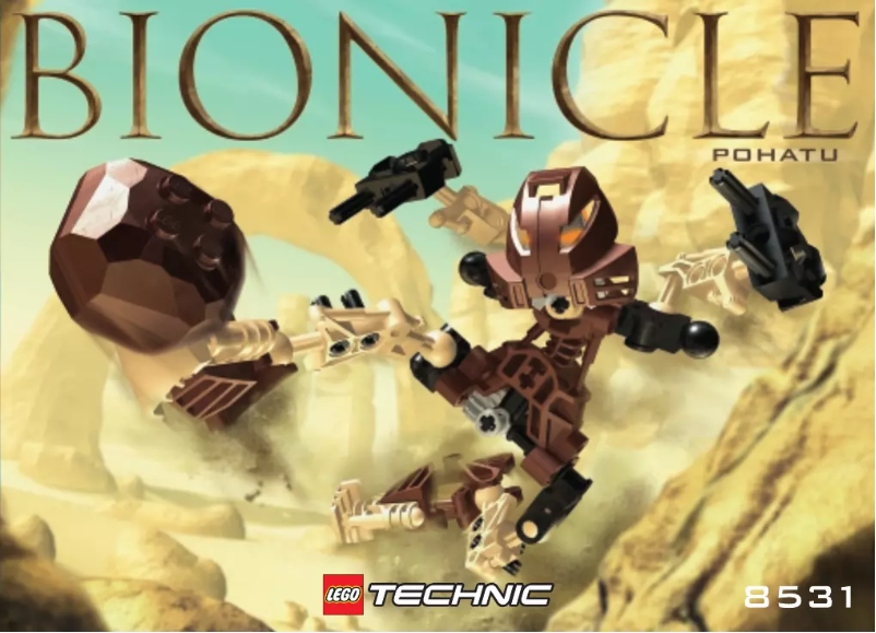 Page 1 de la notice Manuel utilisateur Lego Bionicle 8531