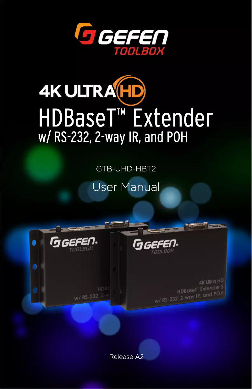 Page 1 de la notice Manuel utilisateur Gefen GTB-UHD-HBT2