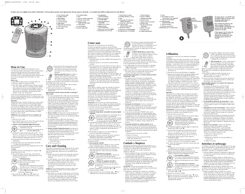 Image de la première page du manuel de l'appareil BDHF601