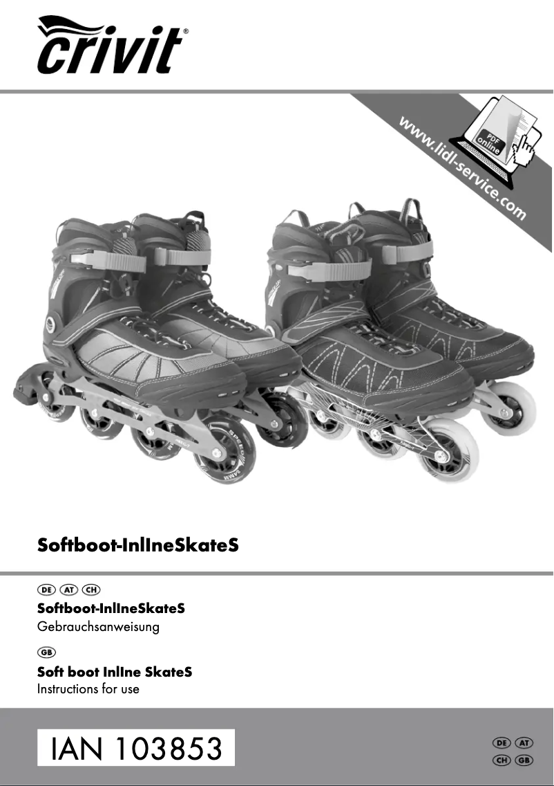 Page 1 de la notice Manuel utilisateur Crivit IAN 292785