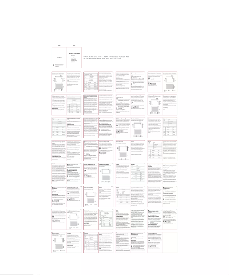 Page n°1 - Manuel utilisateur Realme RMP2105