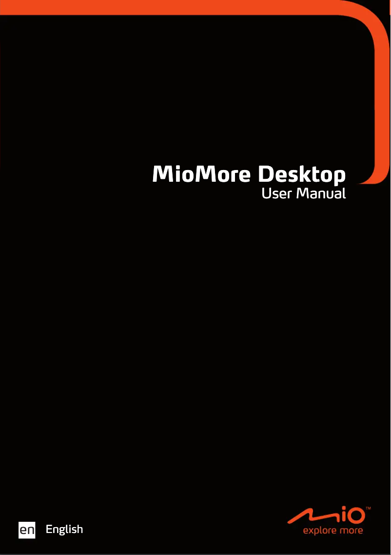 Page n°1 - Manuel utilisateur Mio More Desktop