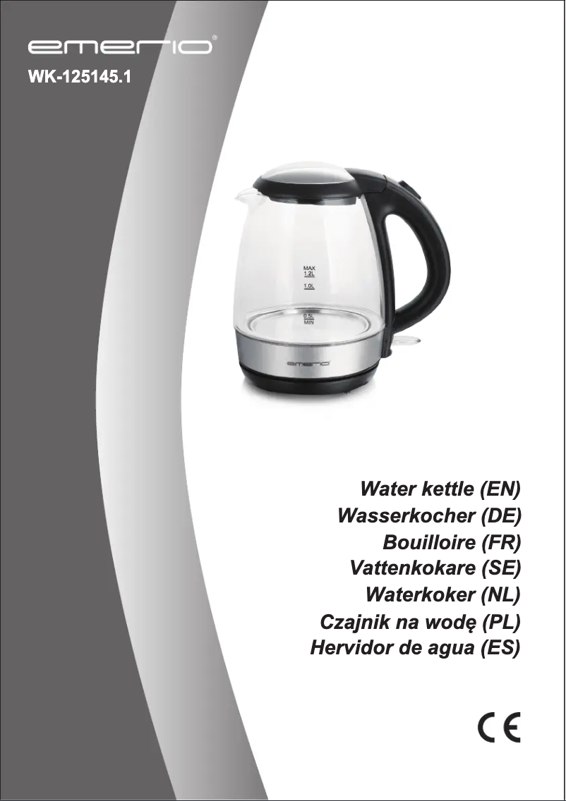 Page n°1 - Manuel utilisateur Emerio WK-125145.1